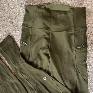 Lululemon Olive Green Leggings size 4